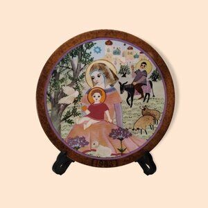 Hedi Keller "Rest on the Flight" 1983 Numbered 1841 Collector's Plate